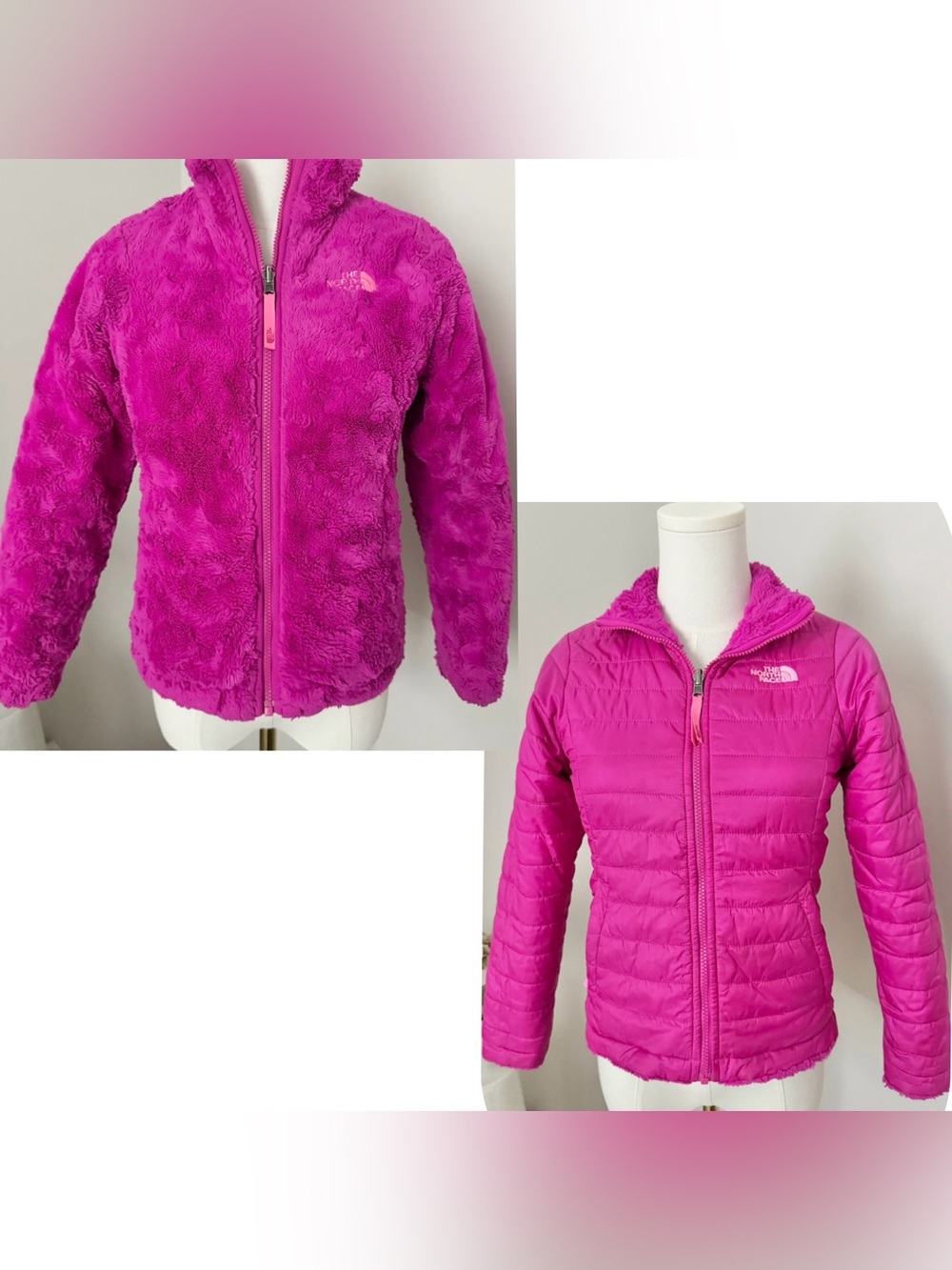 Girls North Face Reversible Jacket